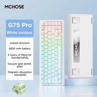 MCHOSE G75 Pro Mechanical Keyboard RGB Hot Swap Gasket Wireless Tri-mode Customized Gaming Keyboards Pc E-Sports Accessories