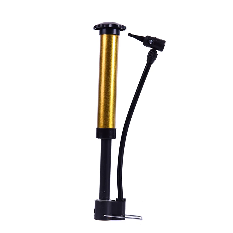 1 Set Golden Multifunctional Portable Bicycle Ball Mini High Pressure Bicycle Pump With Air Needle For Football Basketball