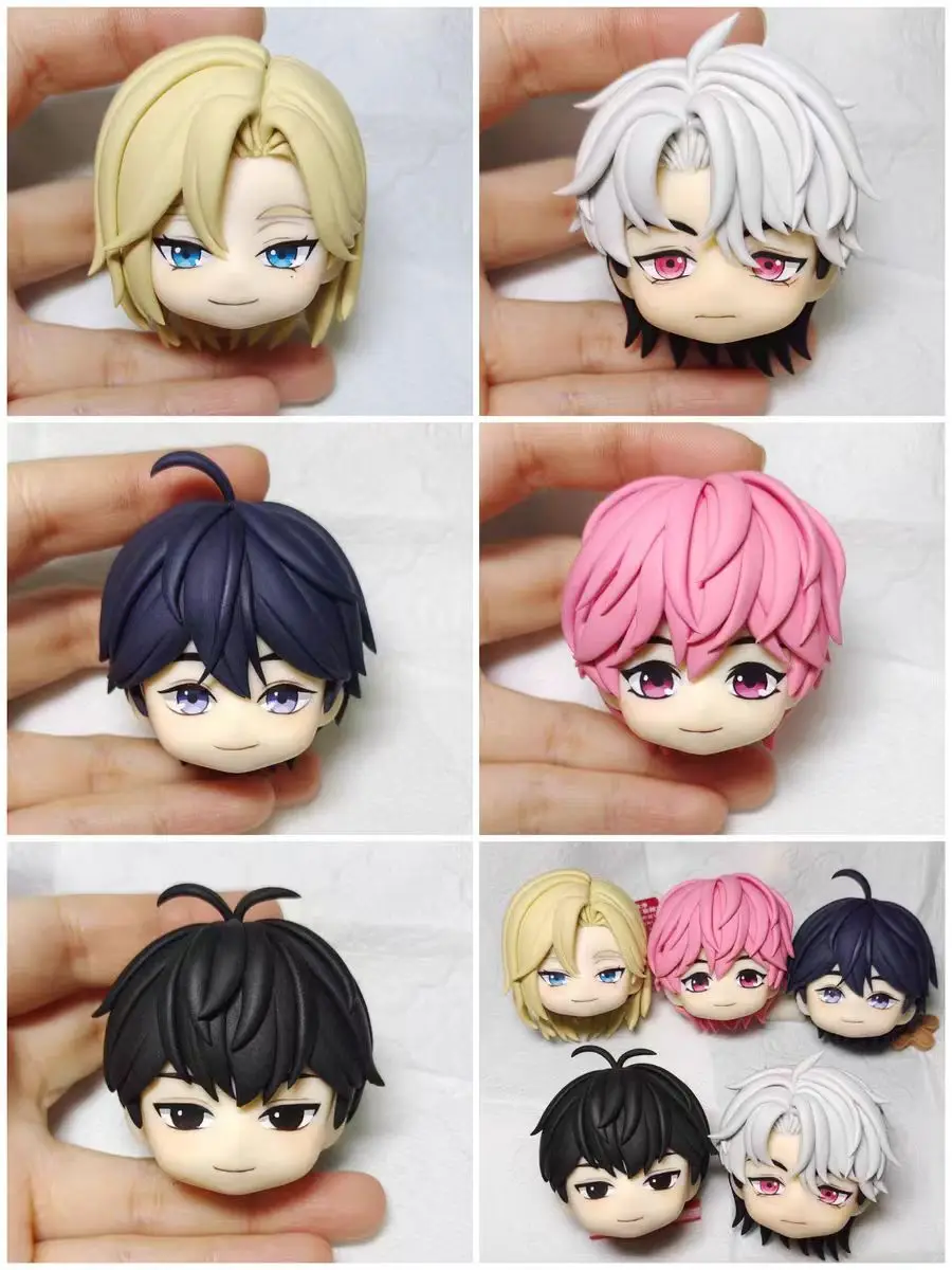 

Custom Commission Ob11 Ob22 Ob24 Faceplate, Head Shell, Hair Original Handmade Anime Cosplay DIY Doll Accessories Product