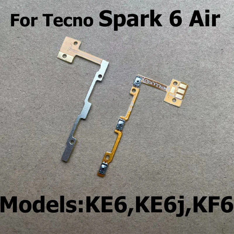 

Power Volume Button Flex Cable For Tecno Spark 6 Air Side Key Switch ON OFF Control Button KE6 KE6j KF6