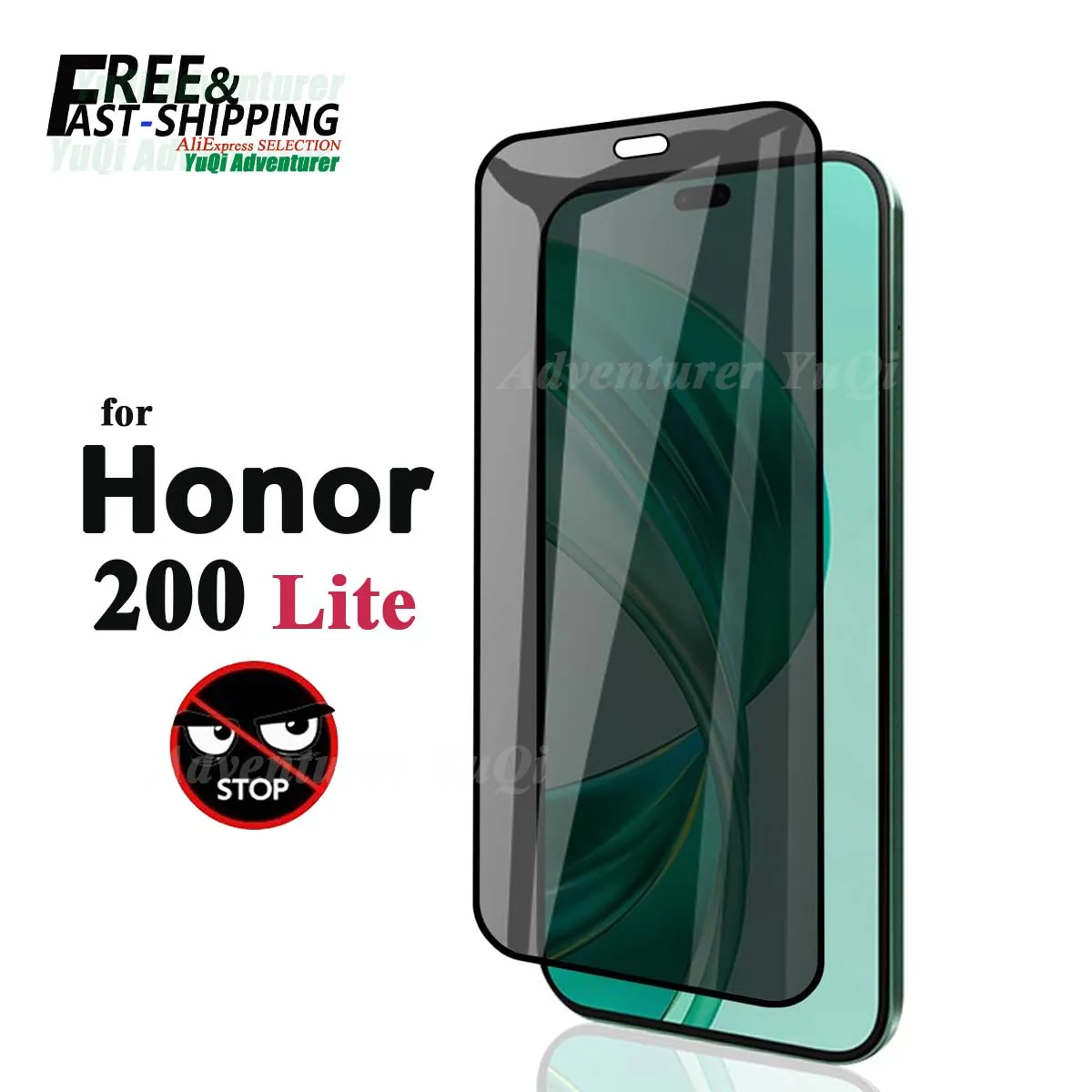 Anti Spy Screen Protector For Honor 200 Lite Privacy Tempered Glass 9H Anti Peep Scratch High Aluminum Case Friendly