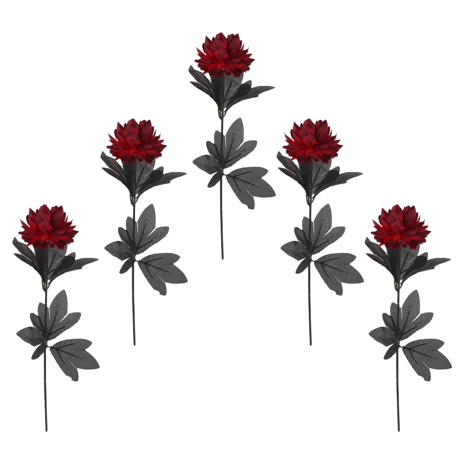 

5pcs Artificial Dahlia Bouquet Faux Flower Arrangement Photography Background Event Decor