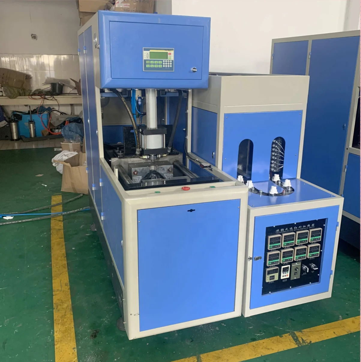 Semi-Automatic PET Blow Molding Machine, Bottle Unscrambler & Bottle Positioner