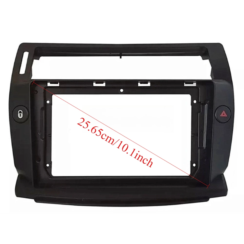 اكسسوارات السيارات لسيتروين C4 C-QUATRE 2004-2009 10.1 بوصة راديو ستيريو فآسيا الملاحة لوحة الإطار مزدوجة DIN داش عدة الكسوة