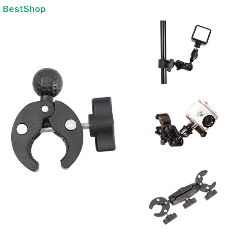 1Pcs Bike Motorcycle Phone Mount Holder 17/25MM Ball Claw Clamp Mount Support For Handlebar Tube Base RAM Mounts