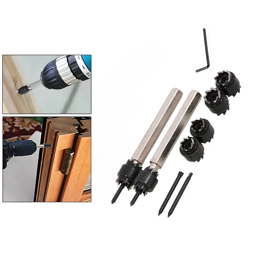Spot Weld Cutter Kit 9PCS with Double Sided High-Speed Steel for blades for Enhanced Cutting Efficiency on Metal Panels