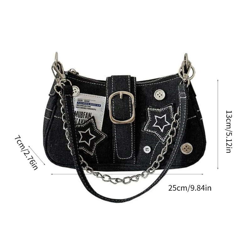 2024 Underarm Bag Versatile Fashion Trendy Bag Handbag Vintage Shoulder Bags for Women Girl Large Capacity Armpit Bag