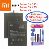 2024 Years BM47 Xiao Mi Original Battery For Xiaomi Redmi 3 Pro 3Pro / 3 3S 3X 4X High Quality Phone Battery Bateria Batteries