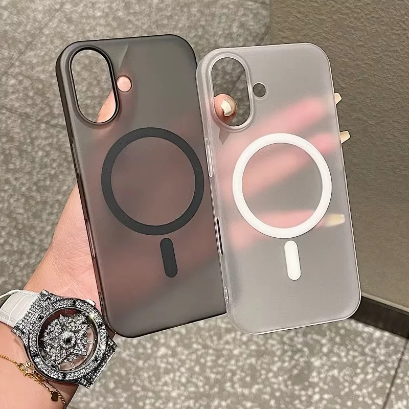 

Ultra Thin Hard Matte Magnetic Phone Case For iPhone 17 Funda iPhone 13 11 15 16 Pro Max 14 12 Air 17promax Shockproof Cover