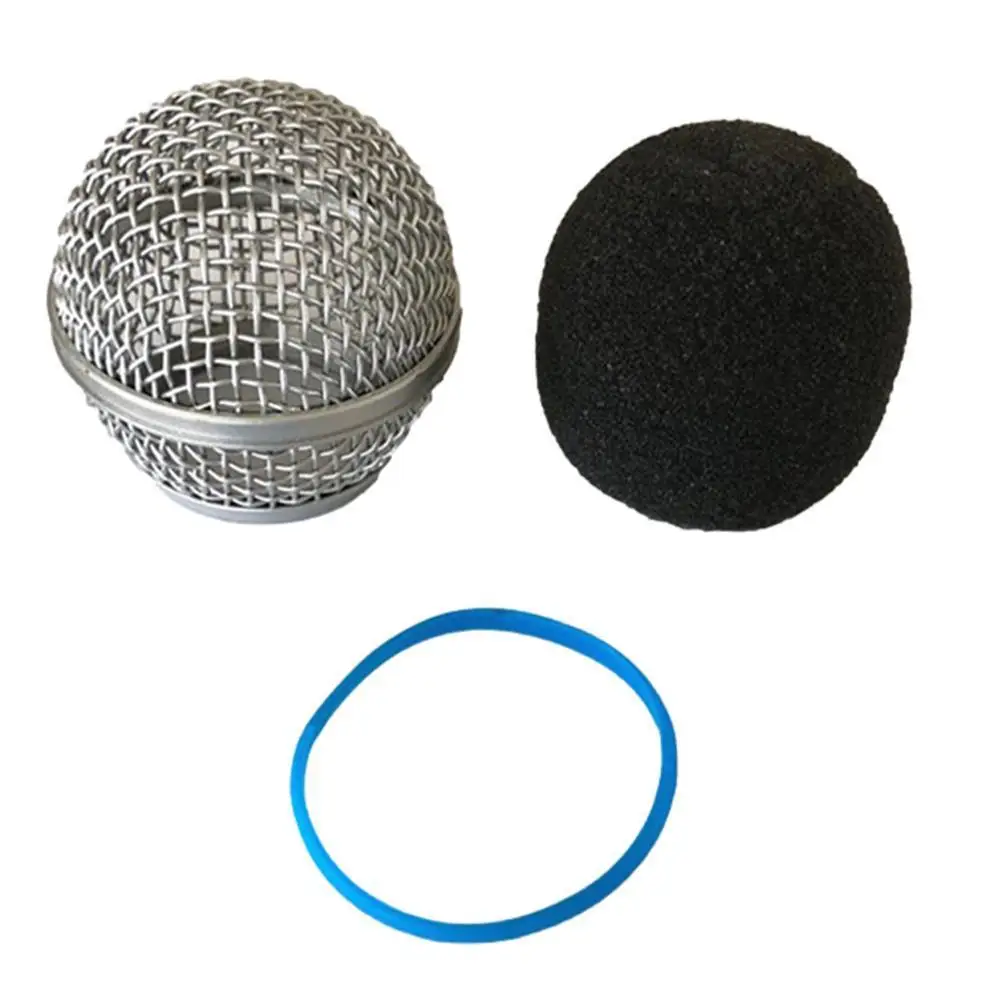 Microphone Replacement Head Steel For SM58 Mesh Handheld Microphone Grill Mesh Head Fits Shure Beta 57A 58A 87A 845S 945