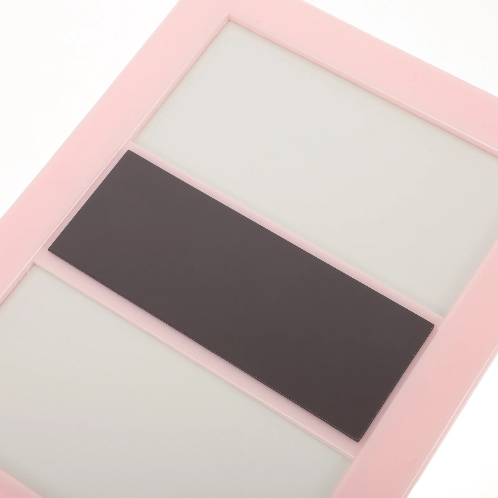 Plastic Magnetic Makeup Mirror Rectangular Multi-purpose That Can Be Attached to The Iron Cabinet (pink) Small for Locker