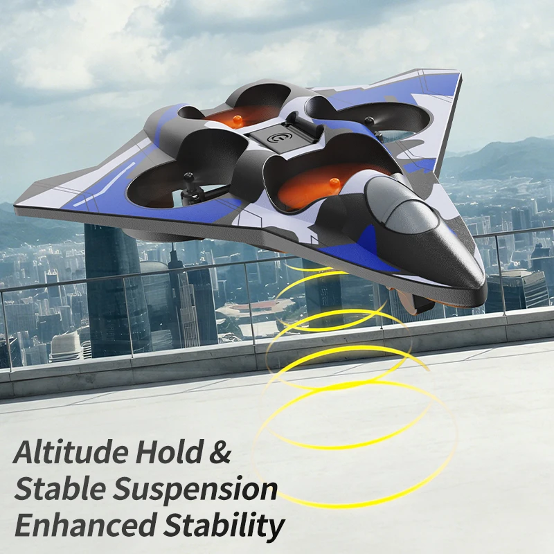 Remote Control Foam Aircraft Toys One Click Hover Surround Air Pressure Fixed Height One Click Takeoff/Landing RC Airplane Drone