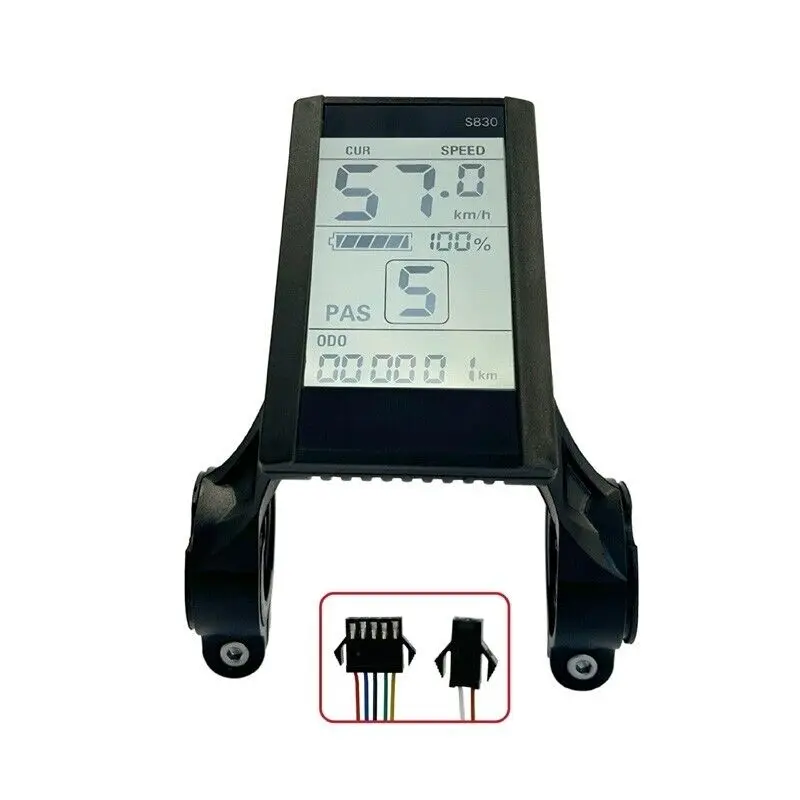 S830 Display LCD Kit di conversione EBike 48V Scooter elettrico misuratore di schermo verticale accessori