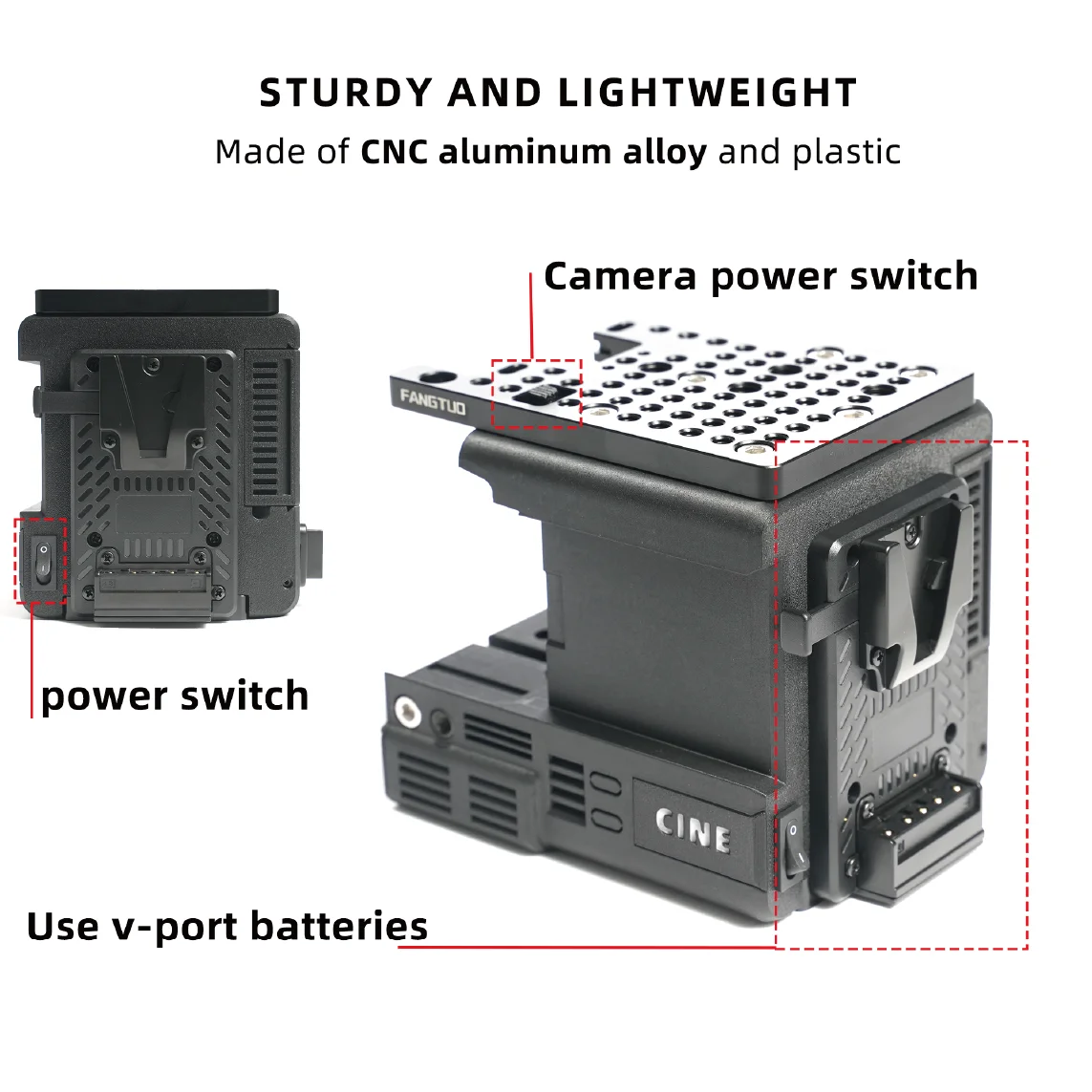 Fangtuo X3V FX3 30 Kamera-Cage-Combo-Set – Geeignet für vertikale Aufnahmen, Handheld-Einsatz und Stativmontage /Kit – Detail 6