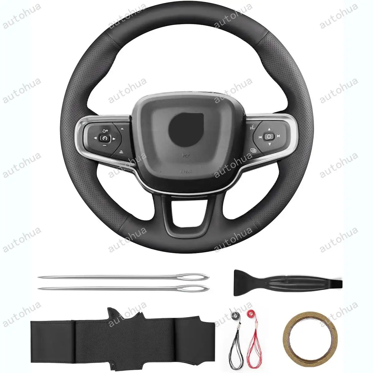 

Чехол на руль для Volvo 2020 V90/2019 V60 Cross Country/2019 S60 T8 Polestar Engineered/2019 S60/2017 V90 R-Design