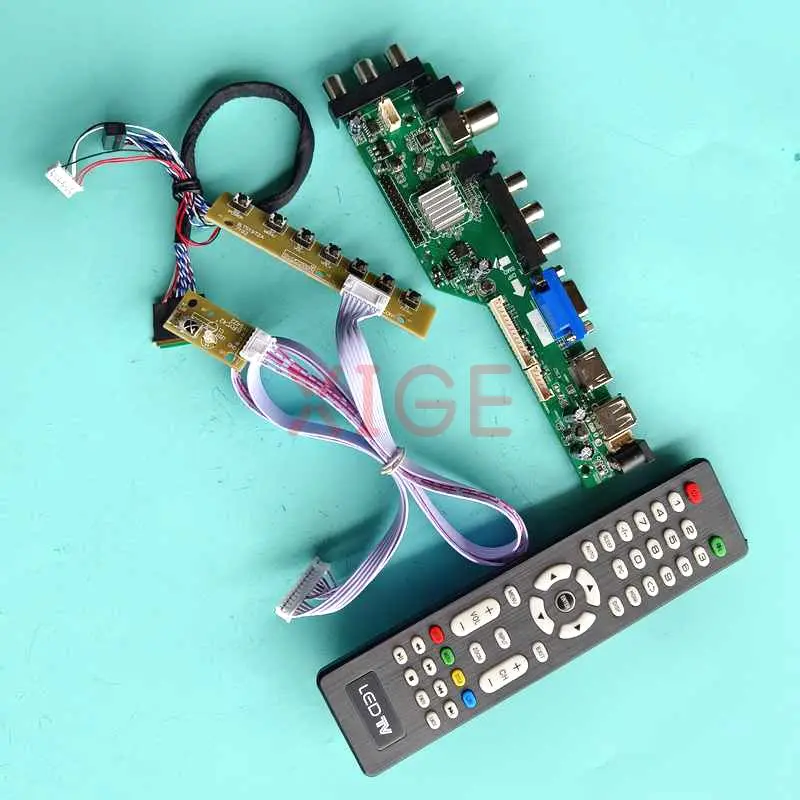 

Для LTN156AT32-L01/T01/W02/401 плата контроллера драйвера 40-контактный LVDS DVB-C/T 1366x768 матрица для ноутбука 15,6 "AV/USB/DHMI/VGA комплект DIY