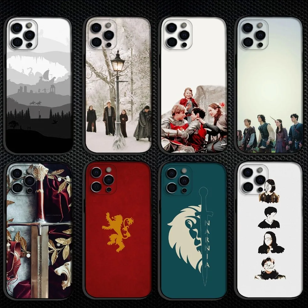 

The Chronicles of Narnia Phone Case For iPhone 16,15,14,13,12,11 Plus,Pro Max, Soft Silicone Black Cover