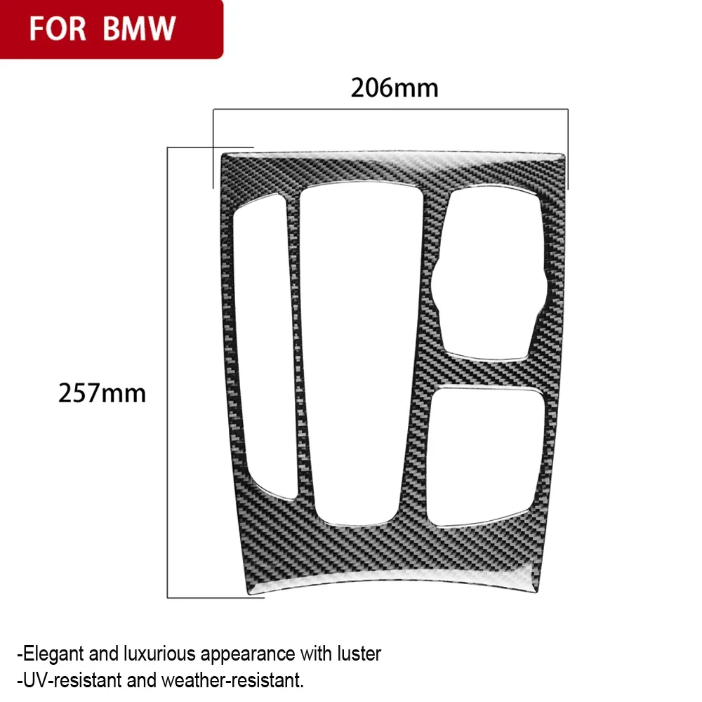 عالية الجودة ألياف الكربون سيارة والعتاد التحول صندوق لوحة الإطار الكسوة لسيارات BMW F15 F16 X5 X6 15-18 LHD اكسسوارات السيارات التصميم الداخلي