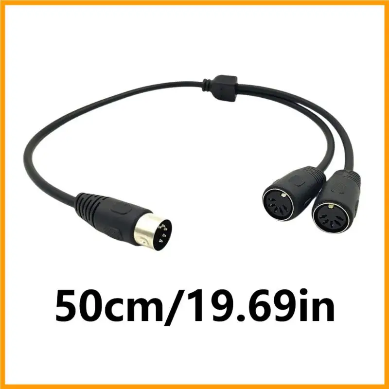 P82A DIN 5Pin Splitter Y Adapter 5 Pin Male to Double DIN 5Pin Female Extension Sound Keyboard Synthesizer Electric Drum