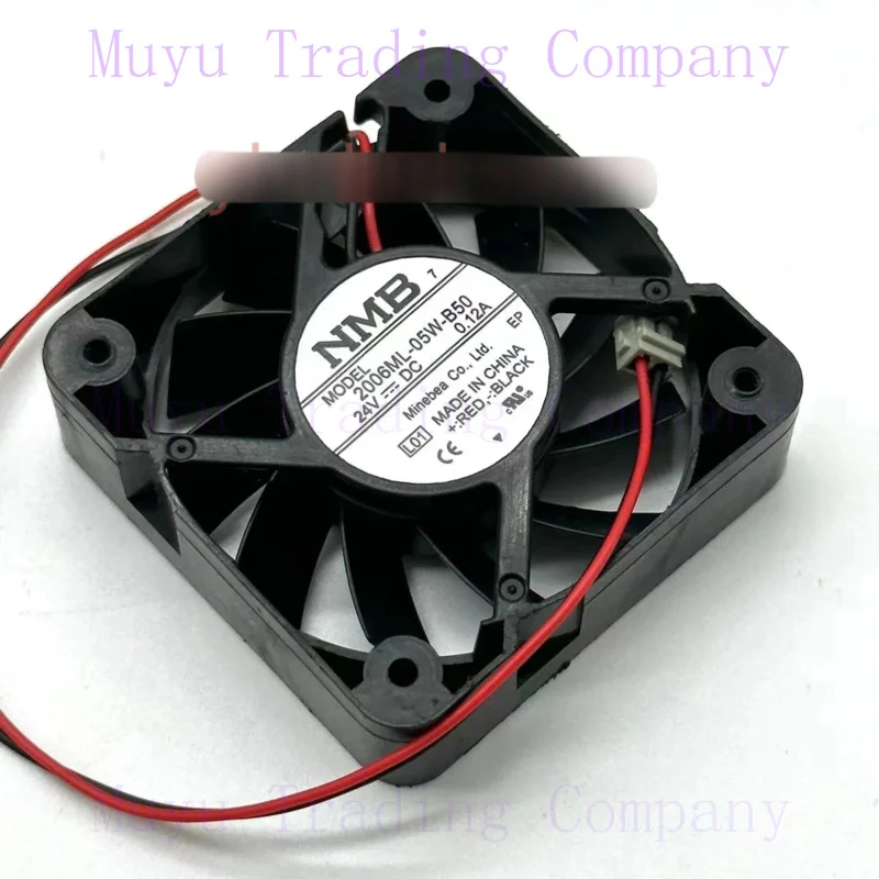 FOR NMB-MAT 2006ML-05W-B50  DC 24V 0.12A 50x50x15mm 2-Wire Server Cooling  Fan