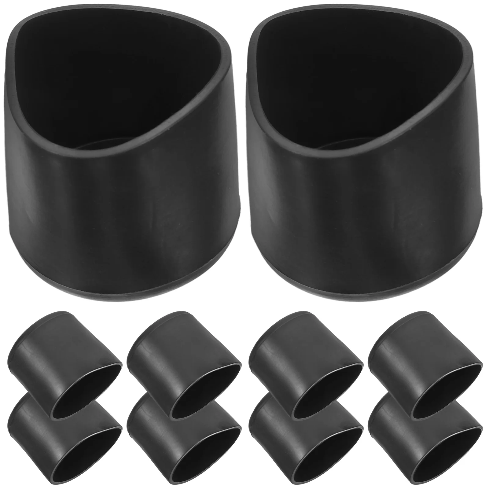 

20pcs 25mm Black PVC Soft Glue Caps Furniture Leg Protectors for Chairs Tables Shelves Slip Resistant Floor Covers Plastic