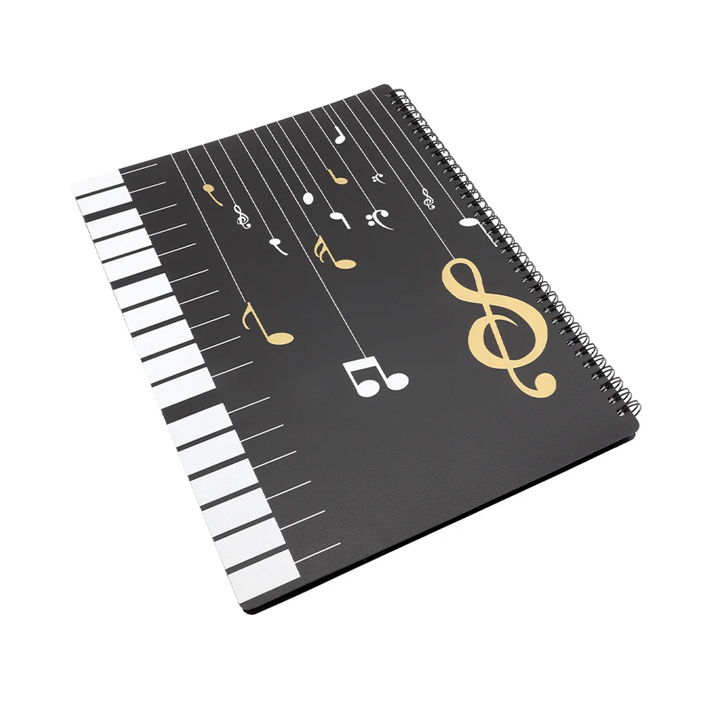 

A4 Document Organizer with Transparent Pockets for Sheet Music Storage High Clarity and Durability Perfect for Piano Practice