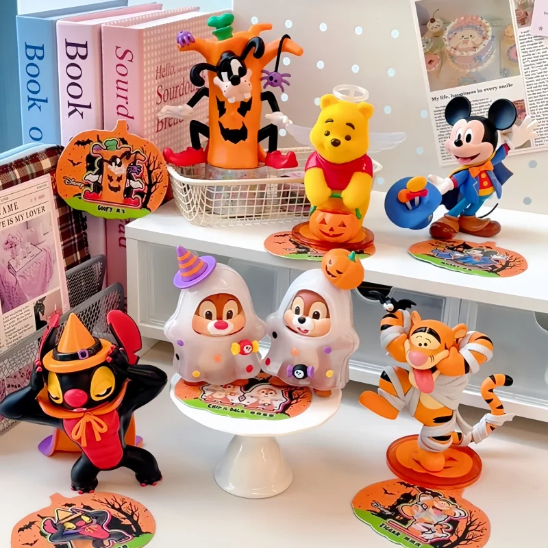 بقعة جديدة Miniso هالوين العصرية صندوق أعمى تمثال هدايا للفتيات أعياد الميلاد تحصيل الكمبيوتر سطح المكتب الحلي الديكور