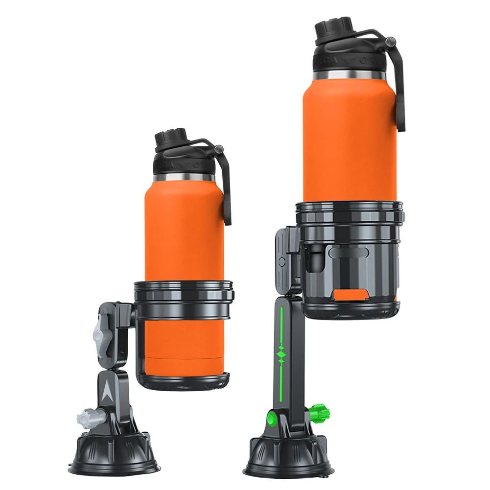 

2-in-1 Suction Vehicle Mounted Cup Holder Rotatable Multifunctional Dual Cup Holder Car Beverage Holder Car Accessories