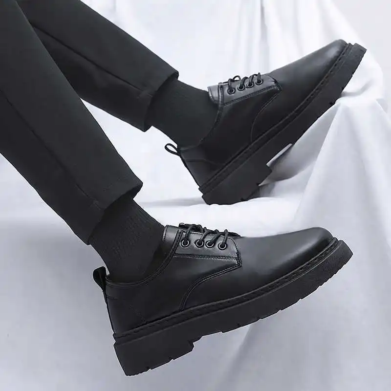

Lace-free Evening Khaki Men's Shoes Walking Boots Spring Sneakers Gray Sport Chassure Tenni New Real 2025outdoor 2025g