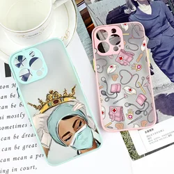 Nurse Medical Medicine Health Heart Phone Case for iPhone 15 14 13 12 11 Pro Max Mini 7 8 Plus SE X XS Max XR Cover Shell Bags
