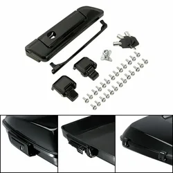 Motorcycle Trunk Lid Latch Lock Key Hardware Kits Fit For Harley Touring Road Glide Electra Glide Road King 2014-2024