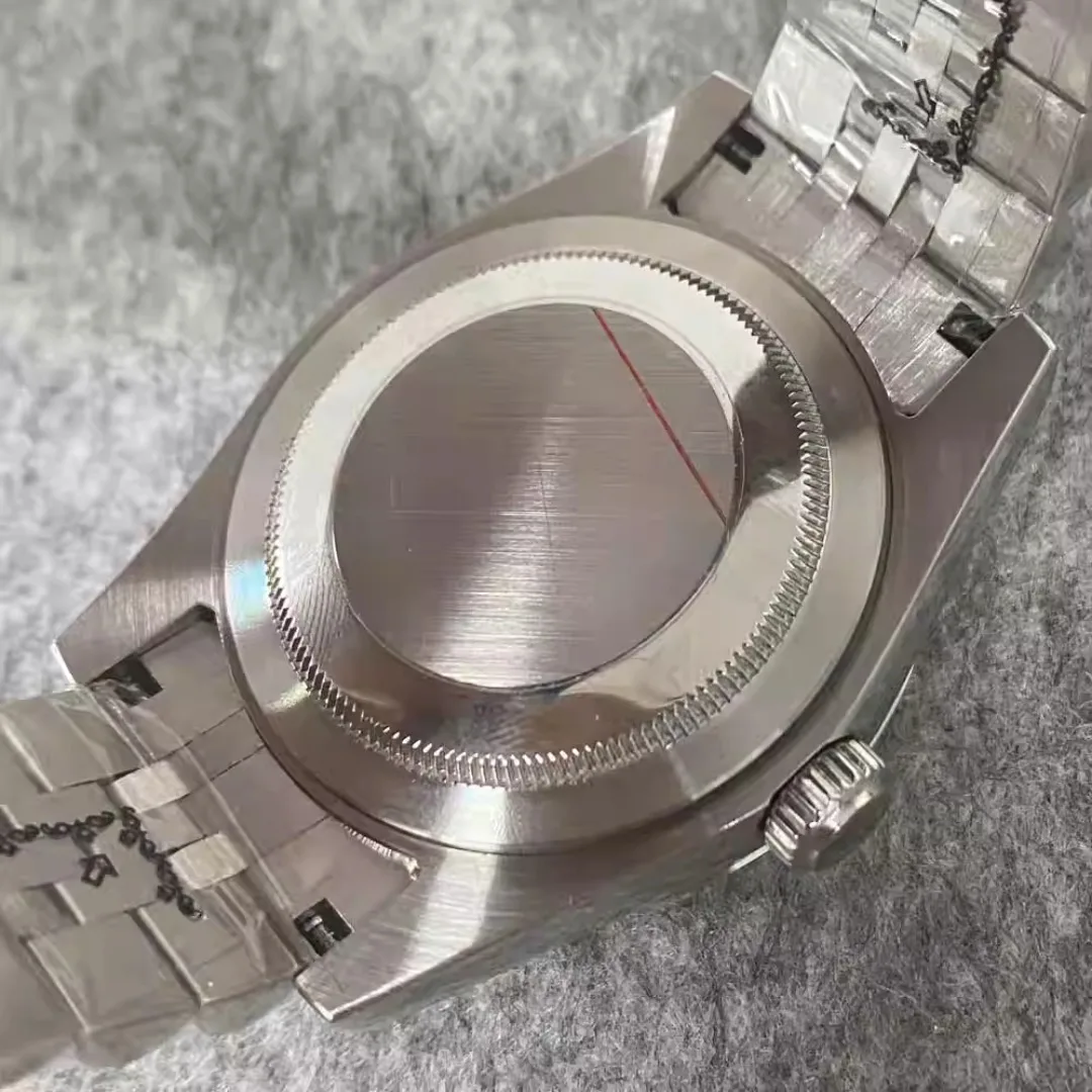 39 مللي متر سجل الأسنان حلقة ساعة + حزام ساعة اليد مجموعة الياقوت الزجاج حالة الفولاذ المقاوم للصدأ ساعة اكسسوارات لحركة NH35/ NH36