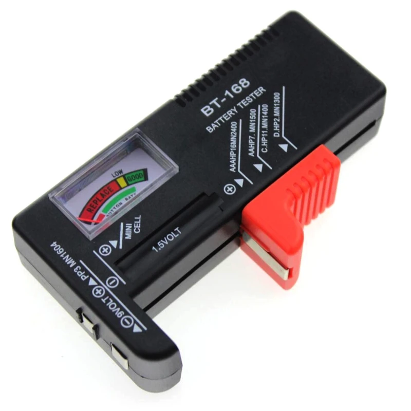 Pointer Display Battery Capacity Tester Universal Battery Checker Tool for AA AAA 9V 1.5V Batteries No Power Drop Shipping