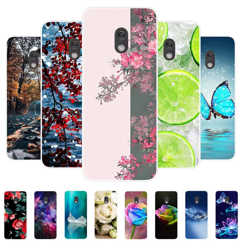 Funda de teléfono para Nokia 220 4G 2024 Funda Flor Suave TPU Silicona Transparente para Nokia 215 235 4G 2024 Carcasa Trasera para Nokia235 4G (2024)