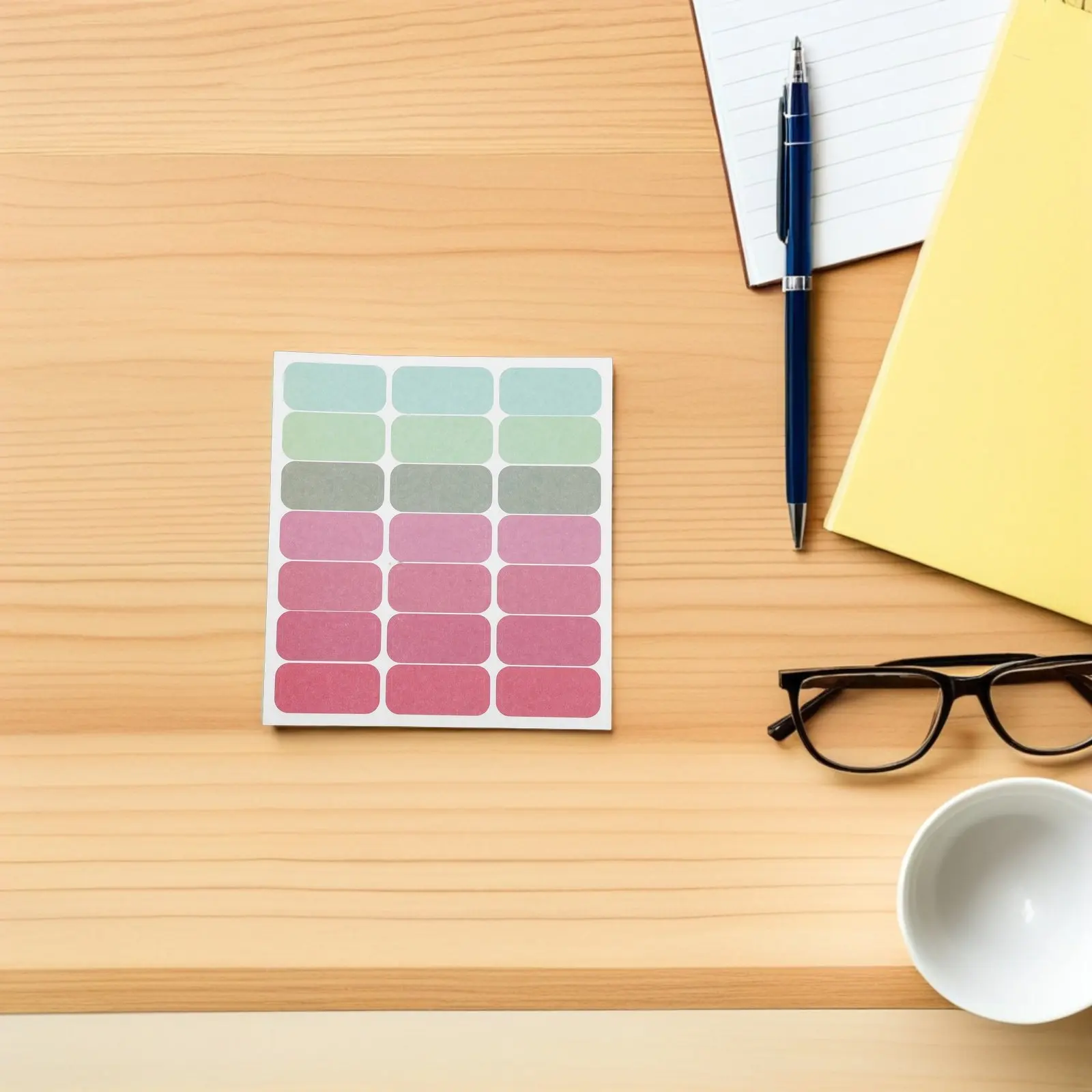 

5 Sheets Colored Label Stickers Blank Write on Labels for Food Containers Jars Essential Oil Bottles Waterproof Name Tag