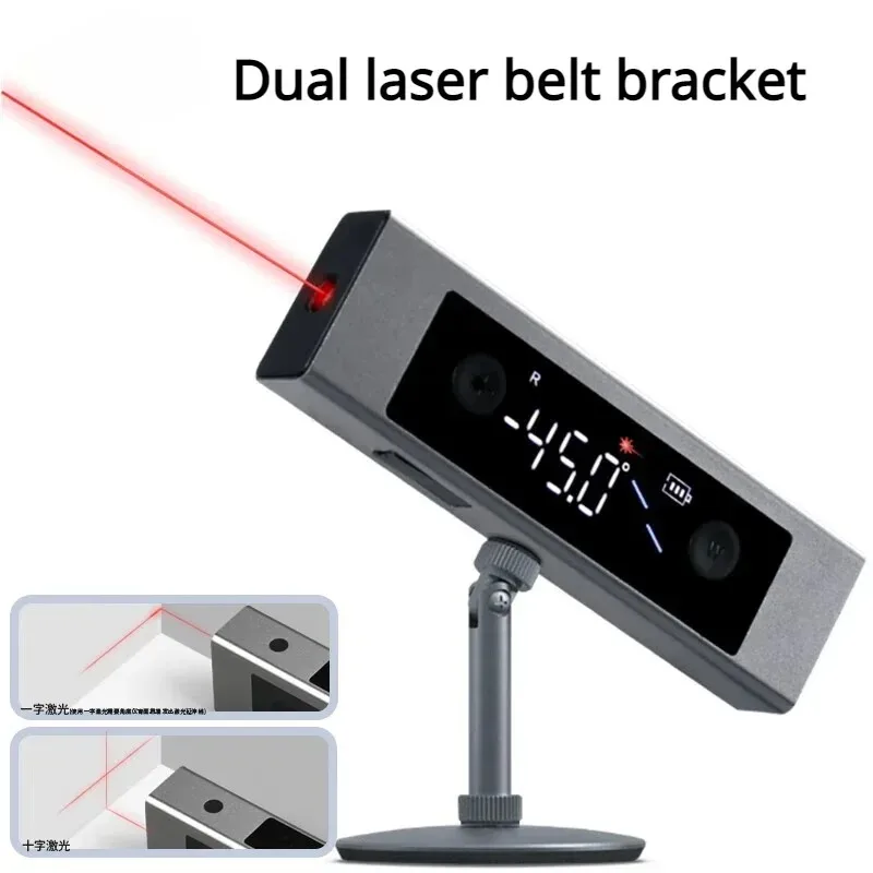 Digital Inclinometer Laser Level Goniometer Protractor Angle Ruler Construction Measuring Casting Tool Instrument