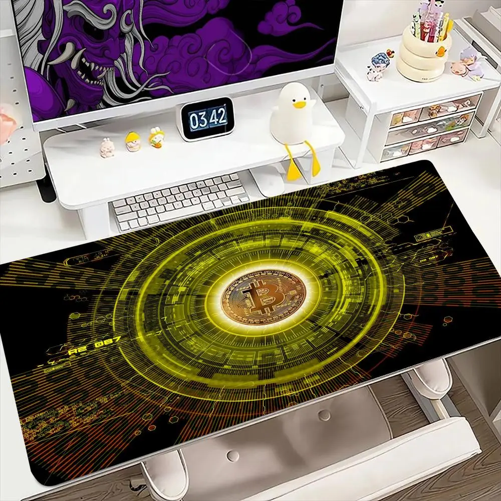 

Bitcoin Cartoon Mouse Pad 900x400MM Large Gaming Mousepad Keyboard Gamer Rubber Anti-wrinkle Anti-Slip Bottom Desk Mat
