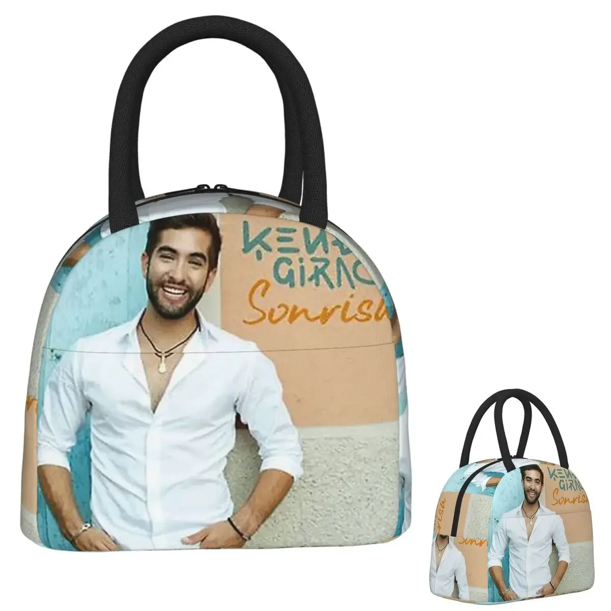 Kendji Girac Gitano Insulated Lunch Bag for Women Children Portable Food Boxes Thermal Lunch Box Tote