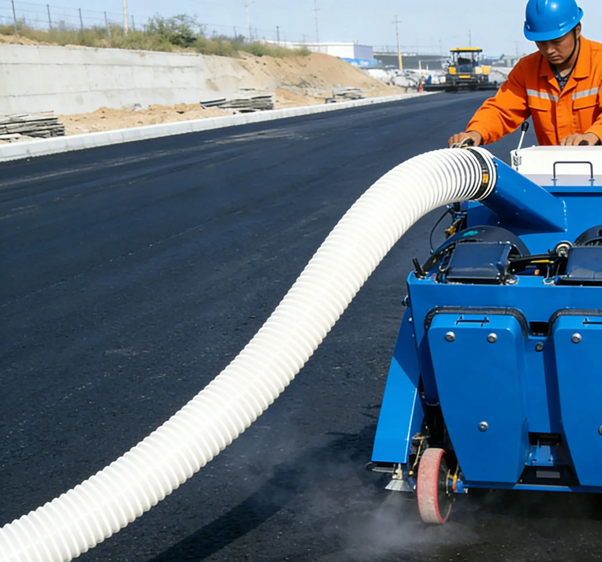 Portable Mobile Shot Blasting Machine Automatic Rust Removal Concrete Road Floor Shot Blaster for Highway Airport Runway