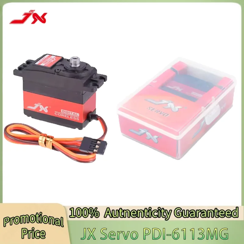 

Цифровой сервопривод JX RC PDI-6113MG 13 кг, 0,103 с, с высоким крутящим моментом, металлическим редуктором, безколлекторный, стандартный, для радиоуправляемых авиамоделей и запчастей