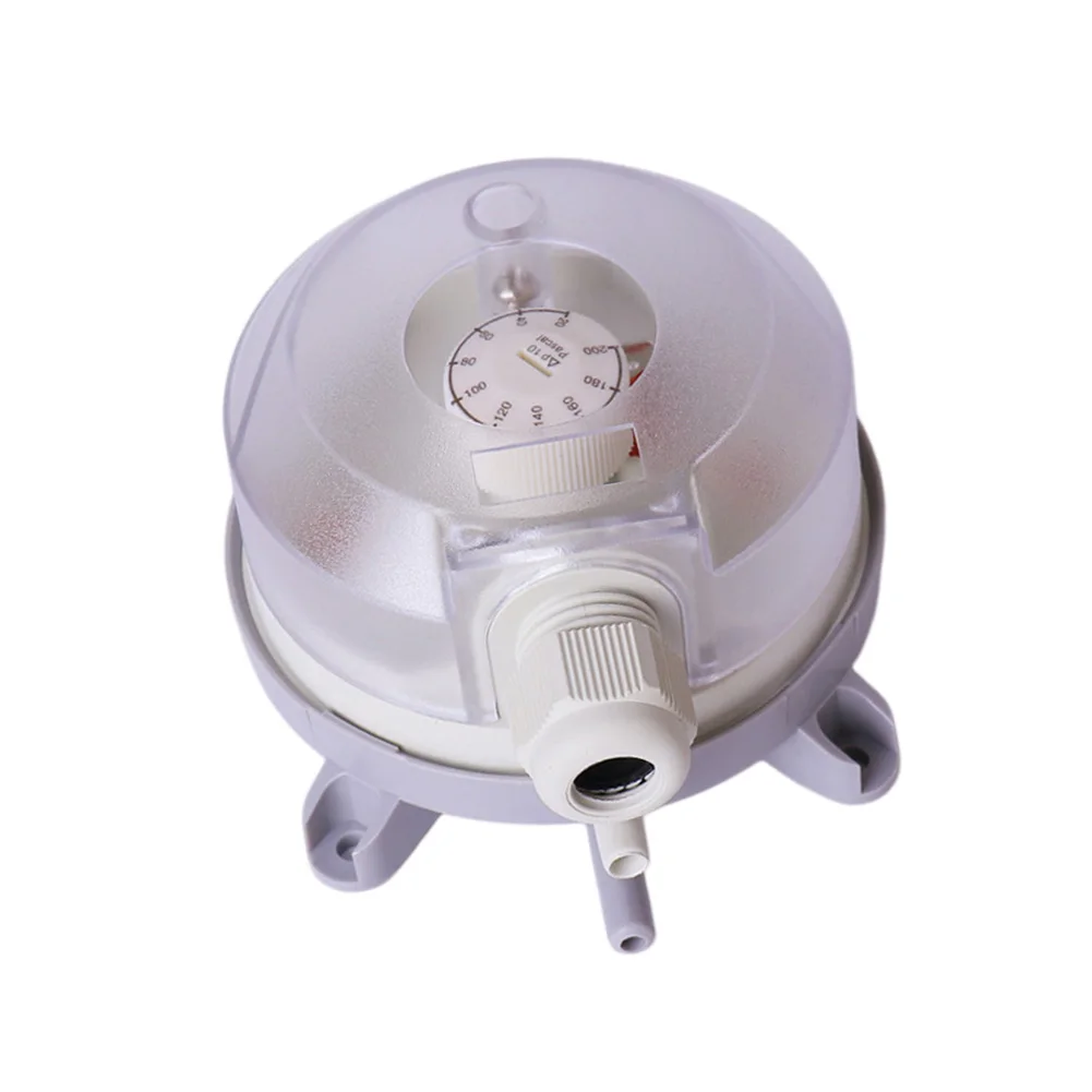 Air Differential Pressure Switch 20-200 Pa with PA6.6 Housing PS Cover for HVAC Filtration and Dust Removal Systems