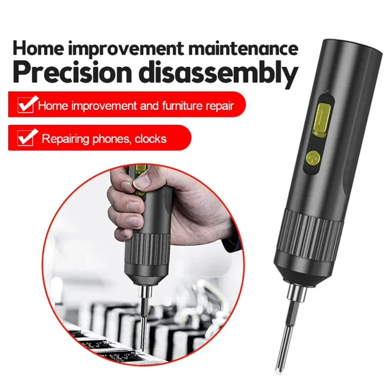 Cordless Electric Screwdriver Kit USB Rechargeable Lithium  Battery Screwdriver Power Screwdriver Tools Set With Bit Durable