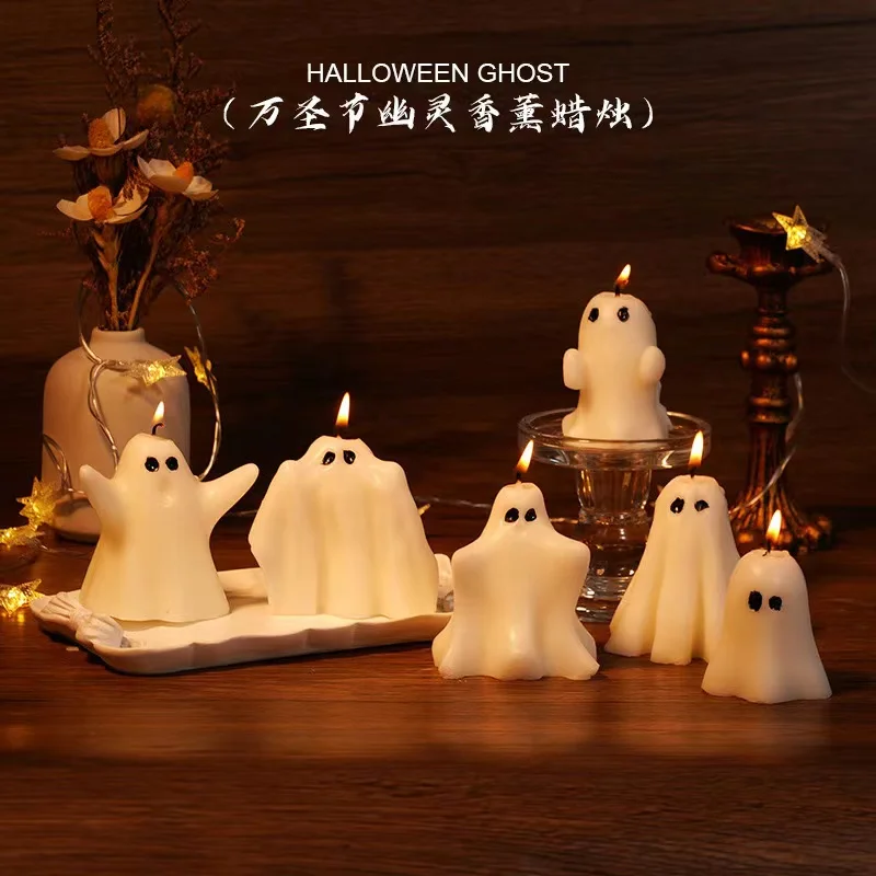 Halloween gruselige Aroma therapie Kerzen Ambiente Sinn Begleiter Geschenk Urlaub Geschenk Ornament rauchfreie Duft dekorationen ins