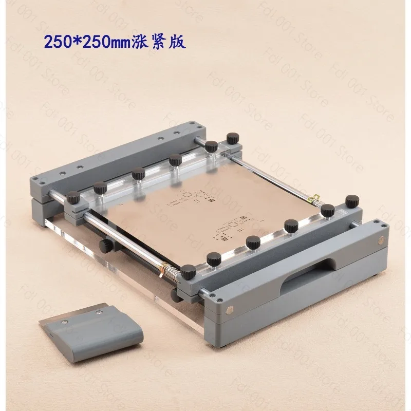 250x250MM Manual PCB Stencil Printer Desktop SMT Screen Printing Machine Precision Alignment for Solder Paste