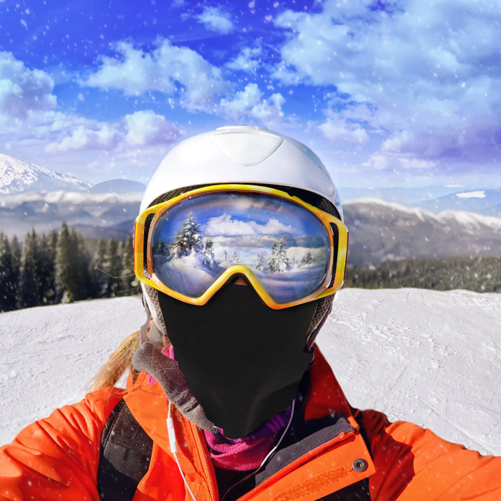 

Windproof Thermal Neck Gaiter Face Mask for Riding Hiking Mountaineering Dust Proof Winter Sports Outdoor Activity Gift