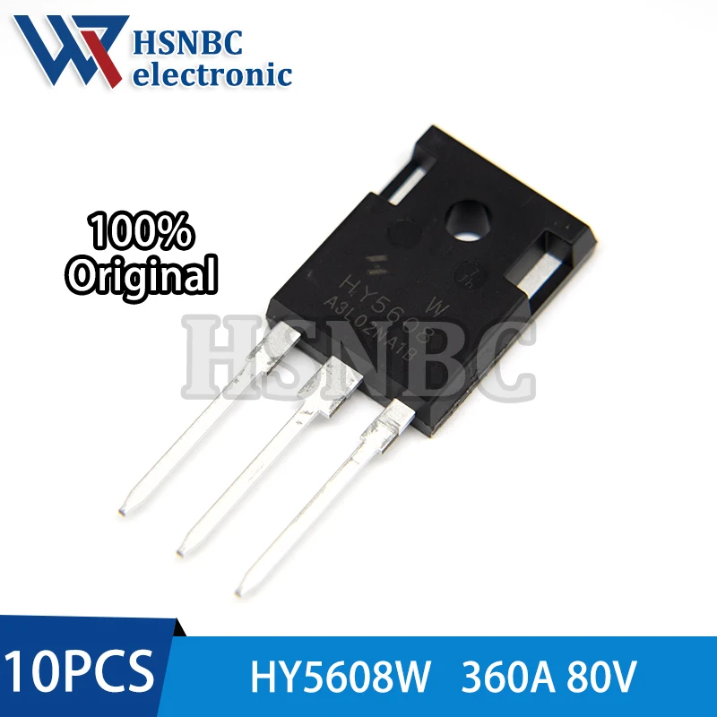 

10PCS HY5608W HY5608 TO-247 360A 80V N-Channel Power MOSFET Transistor 100% New Original