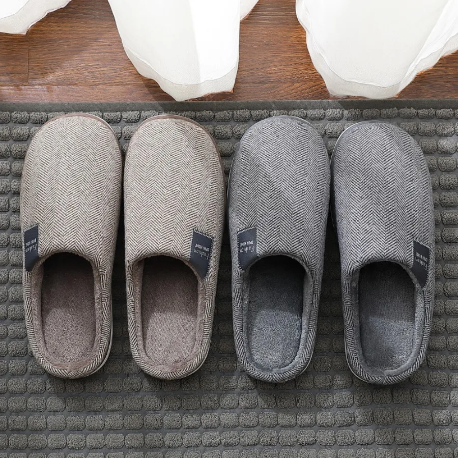 Mens For Men House Warm Slip Soft Plush Flop Slippers Flip On Shoes Slippers Men'S Slipper Mens Wide Slippers Wide Width image 2