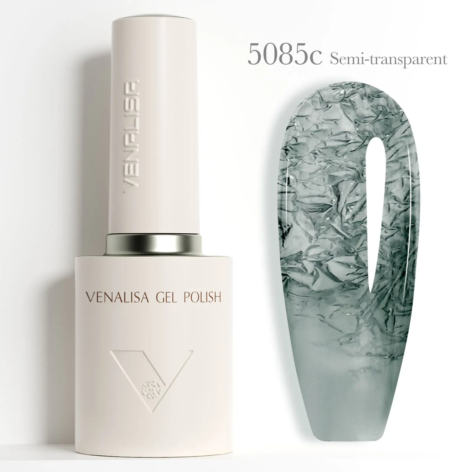 10ml Venalisa TPO Gratis Nagelgel Polish Bloedrood Semi Transparant Semi Permanent Vegan Soak Off UV LED Ronde Vorm Borstelgel