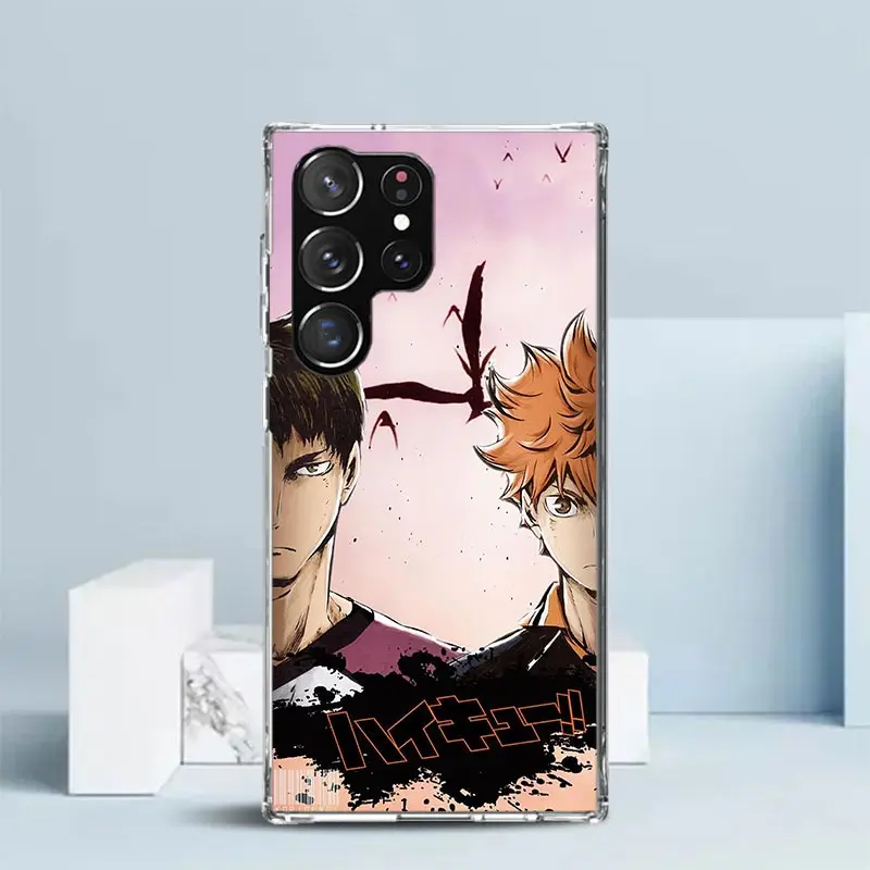 Haikyuu Oya Volleyball Anime Phone Case For Samsung Galaxy S25 S22 S23 S24 Ultra S21 S20 FE S10 Plus S10E + Soft TPU Back Cover image 5