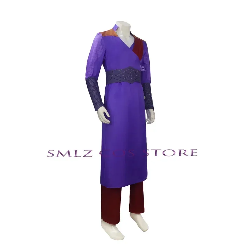 

New Anime Gale Cosplay Game Costume Gate 3 Purple Uniform Top Coat Pants Set Halloween Party Role Play Clothes for Men 2025